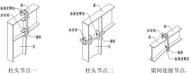 工字钢拼接节点详图图片