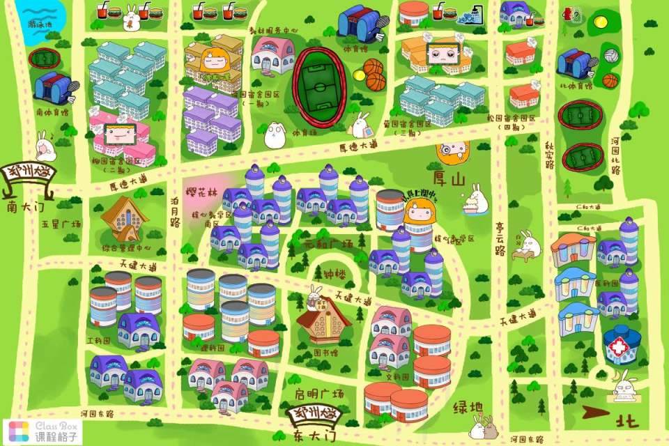 河南大学地图新区图片