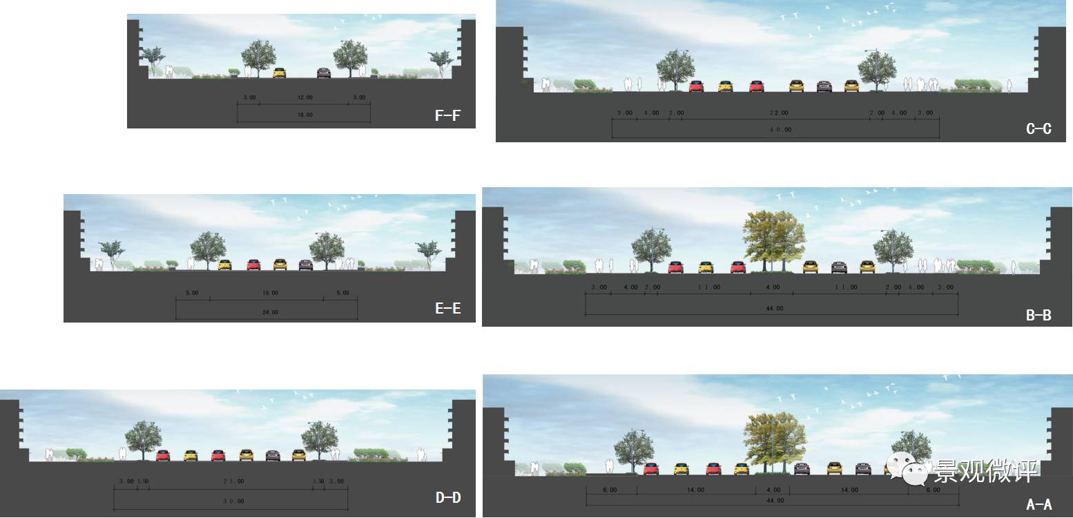 村庄道路断面图片