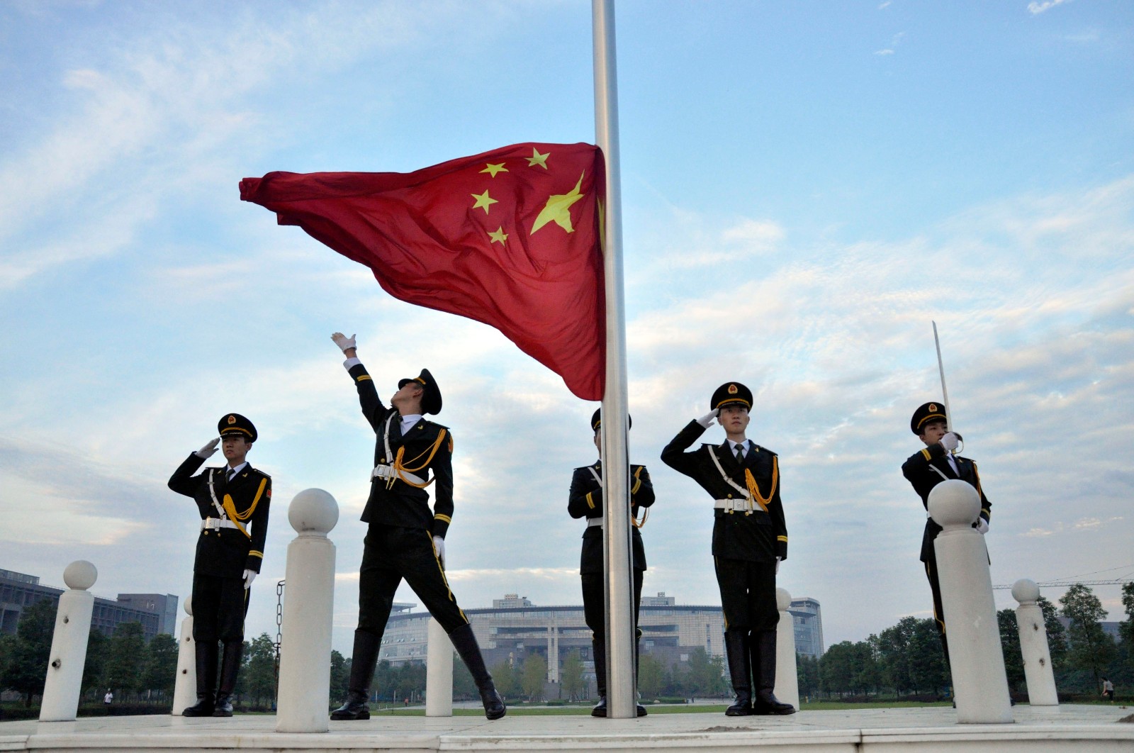 忻州师范学院国旗班图片