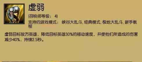 召唤师技能虚弱图片图片