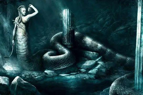 蛇头人身 希腊神话图片
