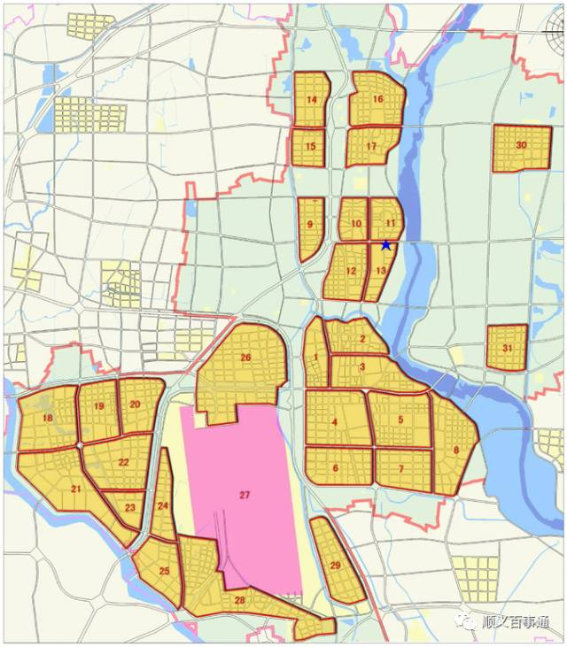 顺义区北河村规划图图片