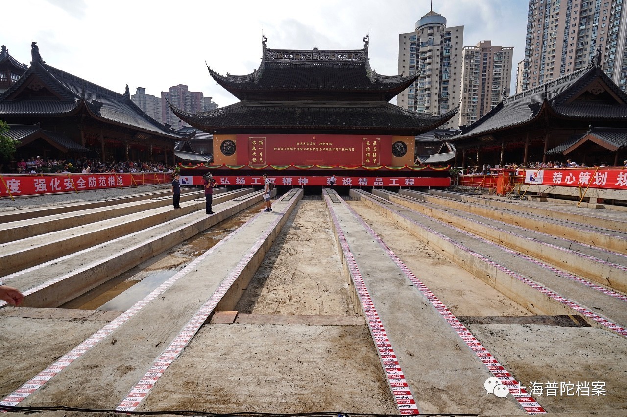 2017年9月2日,上海玉佛禪寺消除公共安全隱患保護性修繕工程大雄寶殿