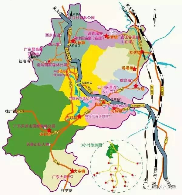 乳源县旅游地图天景山仙人桥风景区生态原始,景色迷人