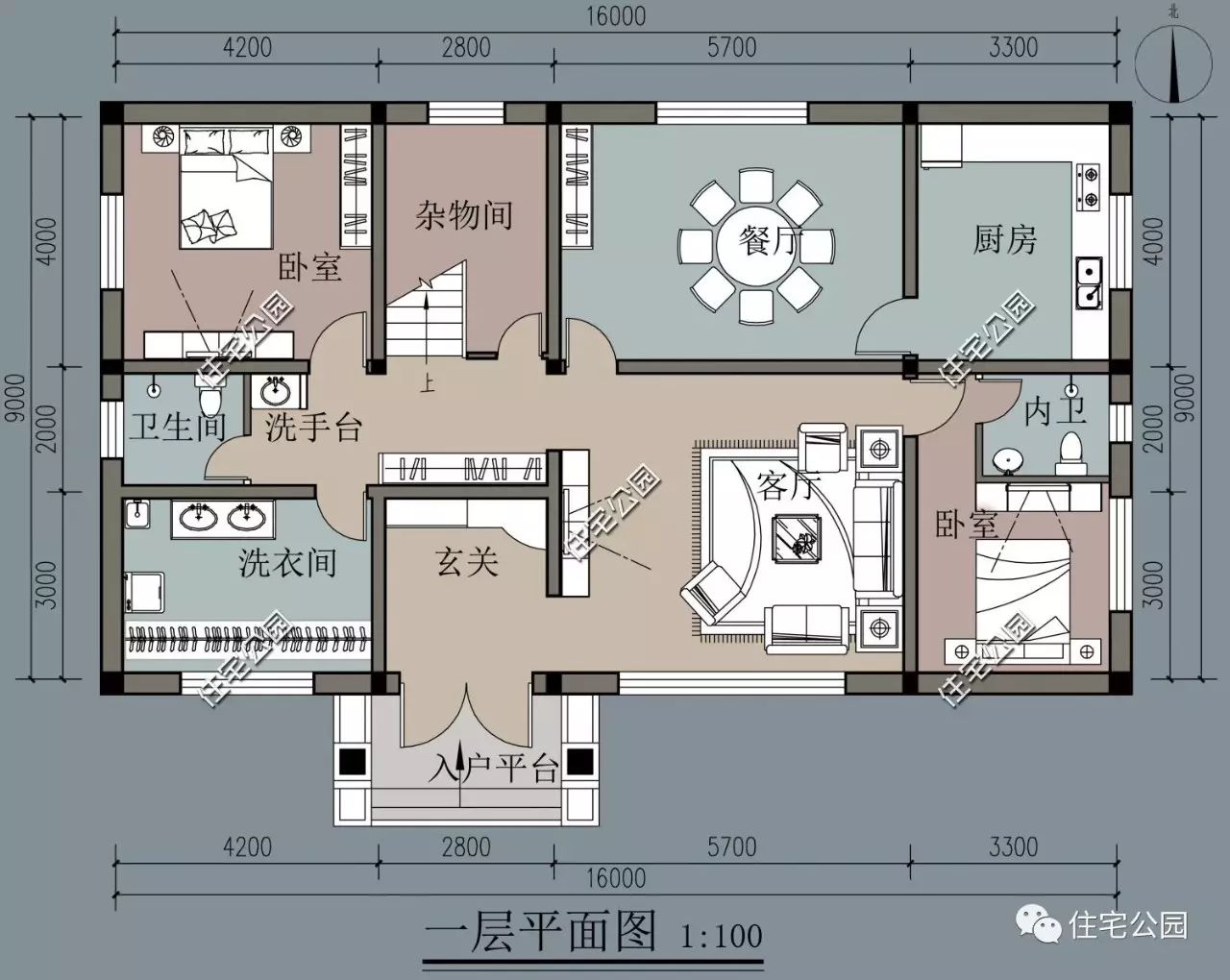 因地制宜,12x16米匠心别墅(全图 预算 视频展示)