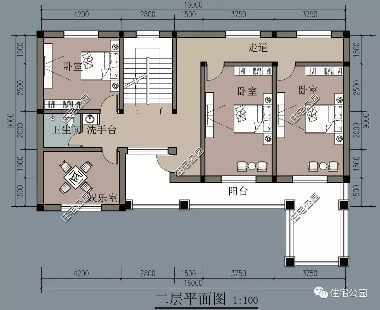 因地制宜,12x16米匠心别墅(全图 预算 视频展示)