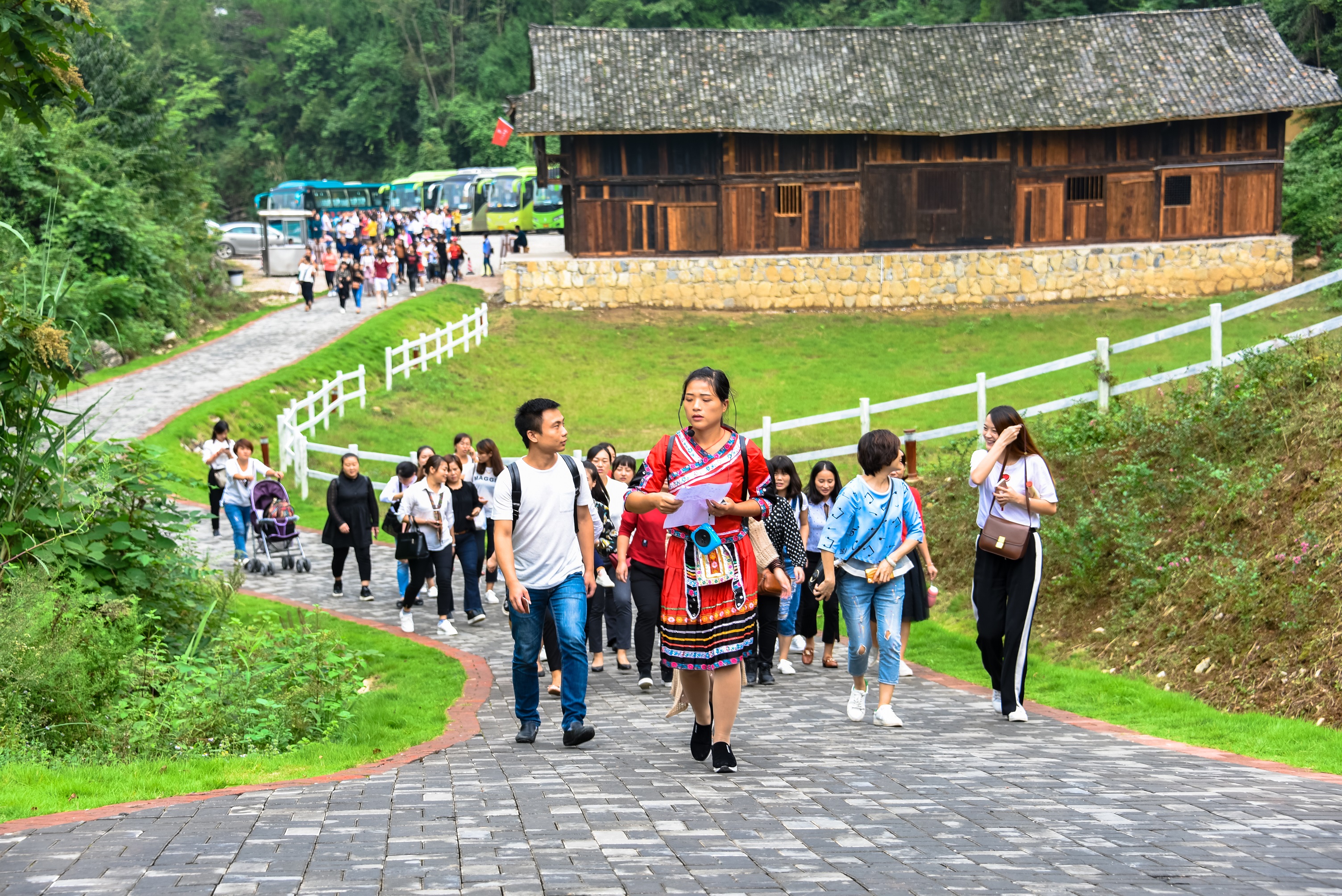 张家界禾田居山谷图片