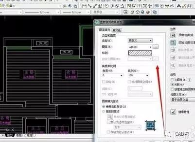 cad怎么给室内图纸填充