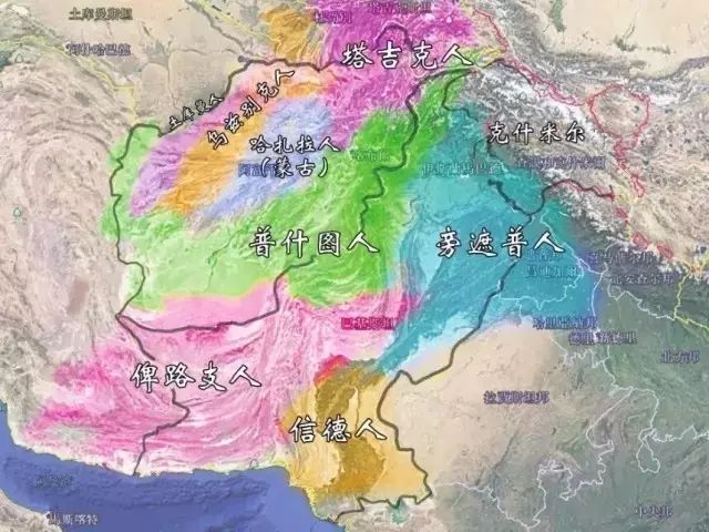 阿富汗民族分布图片