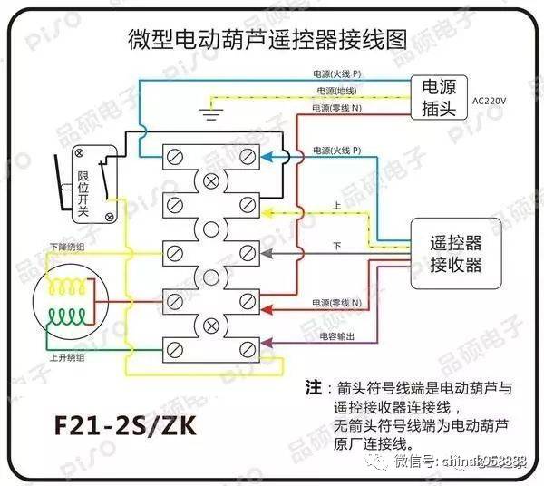 220v吊机手柄接线法图片