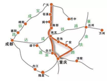 兰渝铁路走向图图片