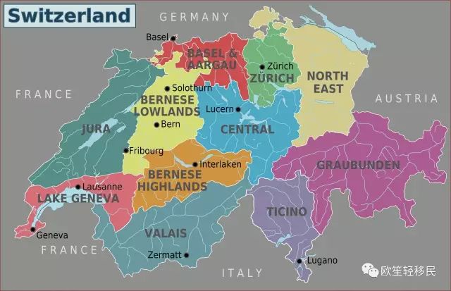 瑞士国土面积图片