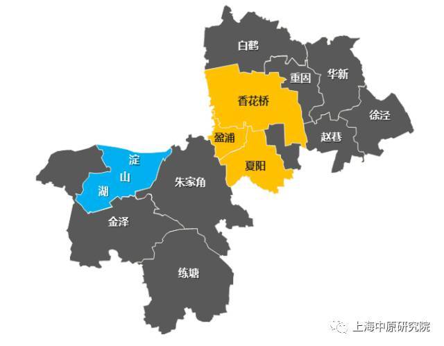 青浦区乡镇分布图图片