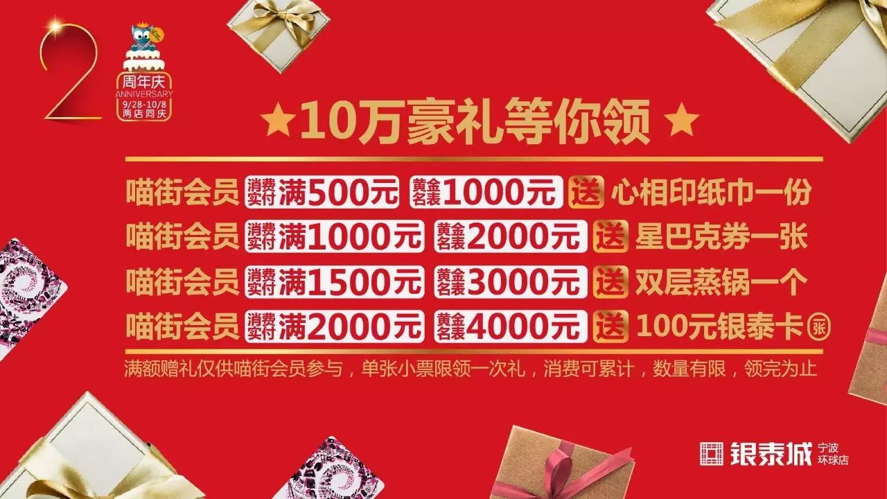 環球銀泰城要過兩週歲生日啦!三節同慶之際,精彩活動重磅來襲!