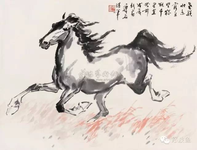 可与徐悲鸿媲美的画马大师尹瘦石