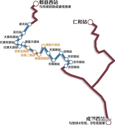 成都地铁蓉2号线站点图片