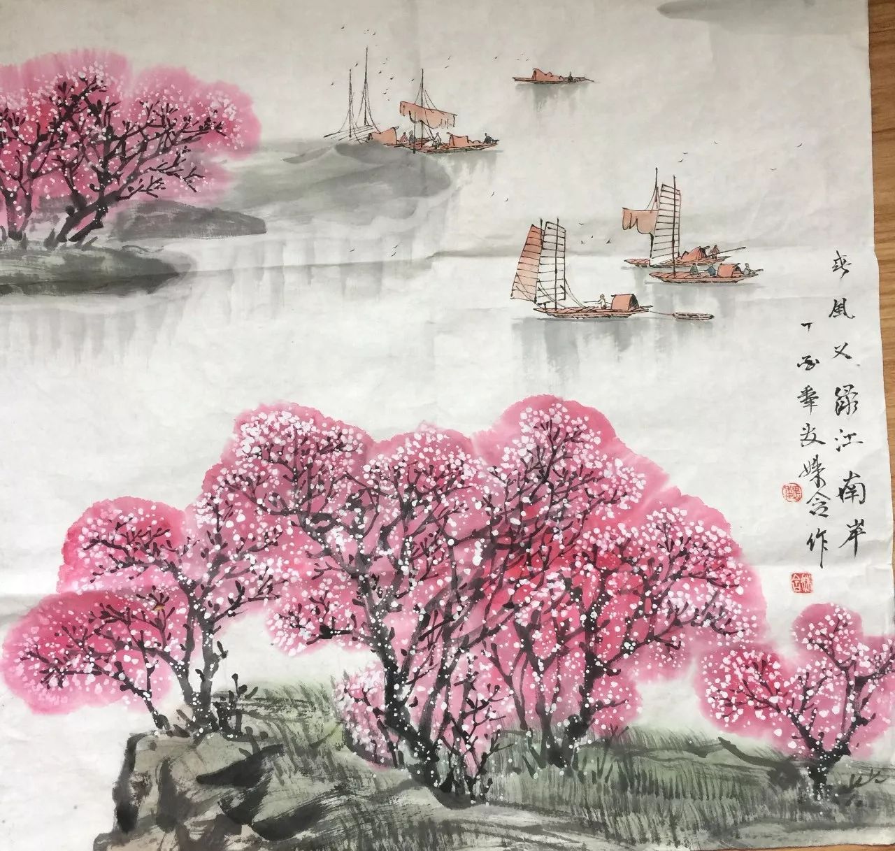 嘉明指导教师 张伟伟写意国画 馆驿街小学 胡宇轩指导教师 徐洋《荷》