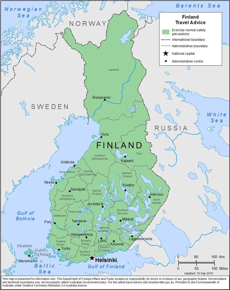 芬兰周边地图图片