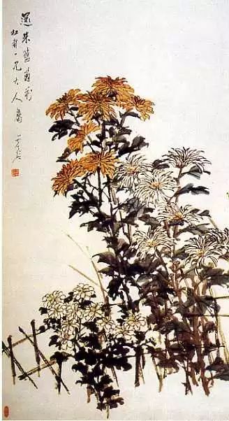 任伯年菊花图片