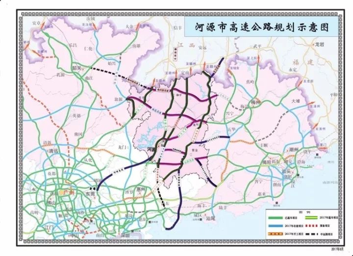 汕客专,这意味着2020年后,河源乘高铁40分钟可直达广州,深圳;高速公路
