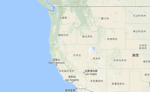 俄勒冈州在美国的位置图片