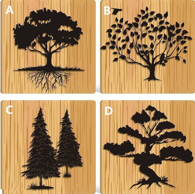 超准心理测试:4棵树选1棵,测出你性格中最大的漏洞!
