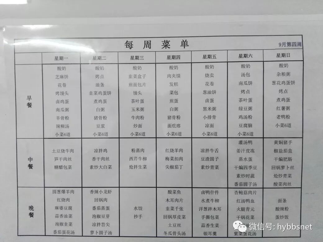 【哇塞】网友晒出公司一周的工作餐菜单,这是泰兴哪家单位?