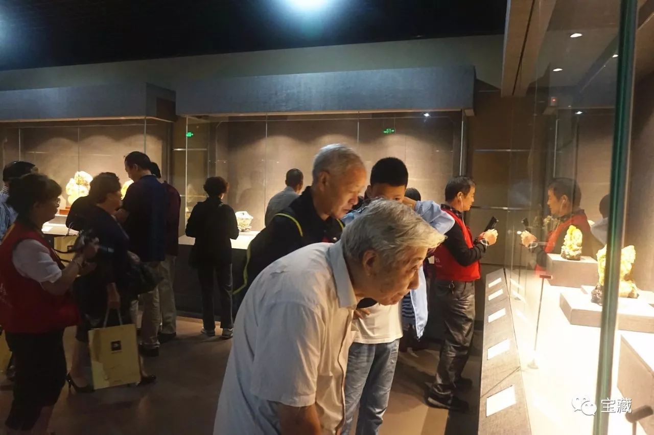 现场精美的石头会说话国石天工陈小甫石雕艺术精品展在浙博开幕