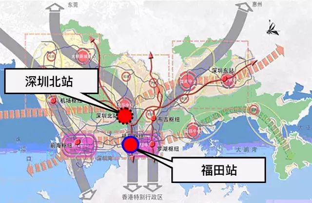 深圳福田高铁站地图图片