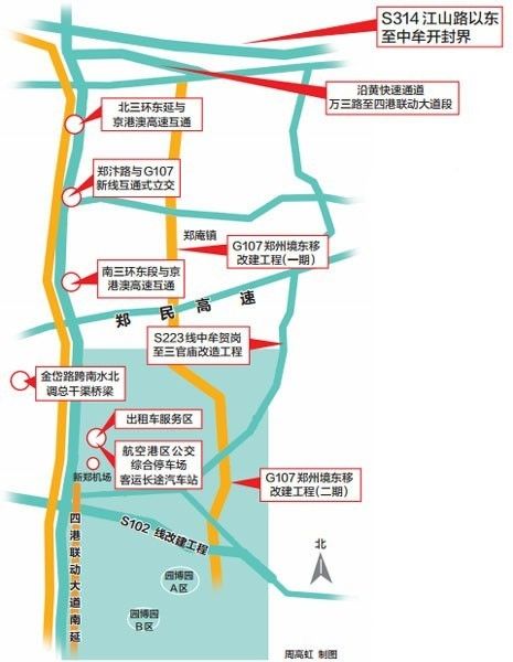 鄭州東五環來啦新107國道通車可通往園博園