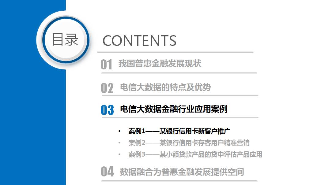 2017电信大数据普惠金融应用案例(附ppt原文)