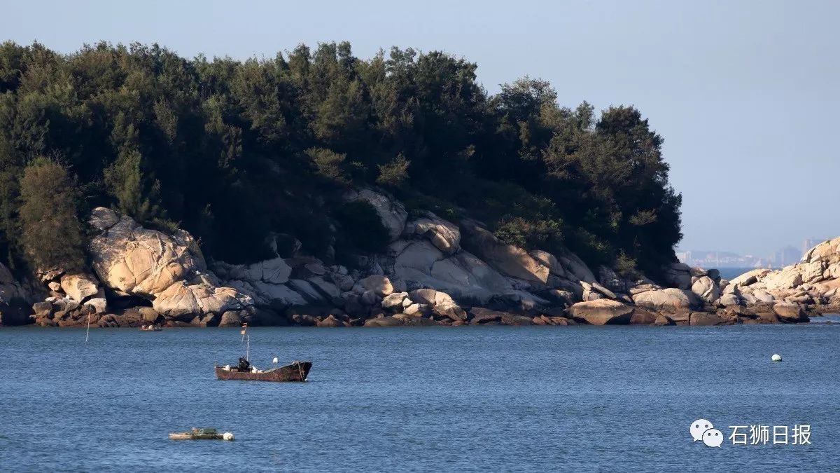 大岛小岛相依而立,岛上植被充盈,你可以从古浮湾看:无论从哪个方向看