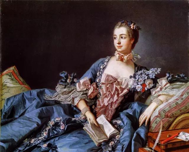 布歇 1756年作她风艳独姿,饱读诗书,14岁精通音乐艺术绘画舞蹈,21岁