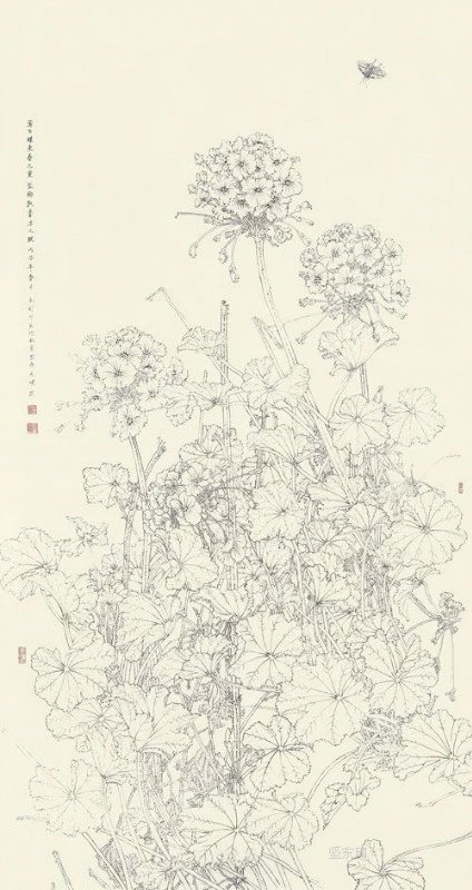 中国线描作品展