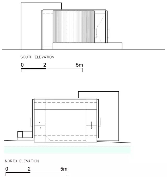 「开关,指的就是建筑每一片墙壁都被设计成手动折叠,用来打开和关闭