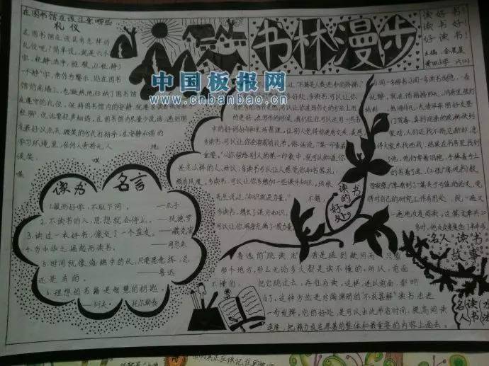 小學生優秀讀書手抄報大全