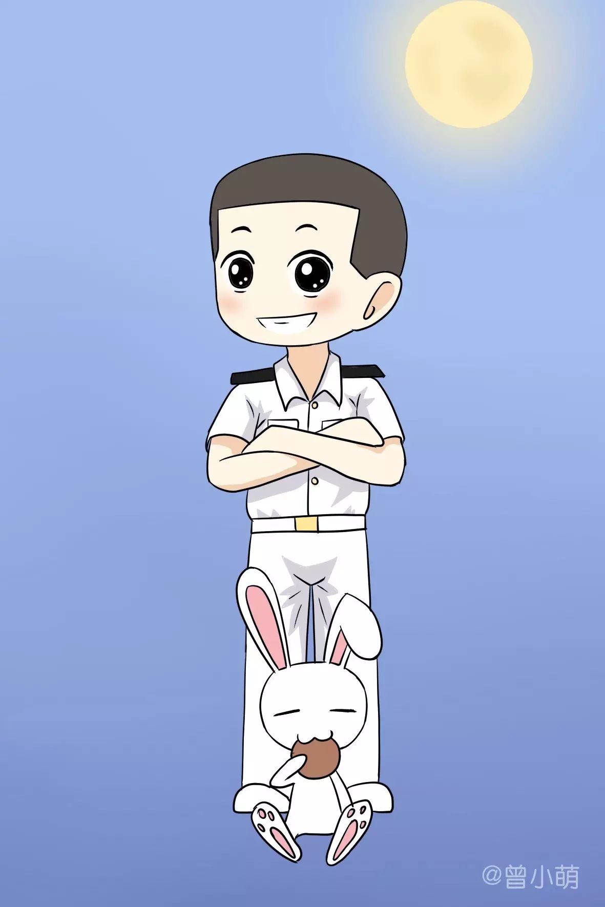 海军军装动画图片