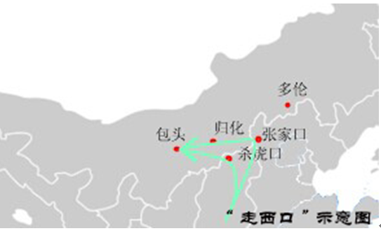 走西口路线图(附地图)图片