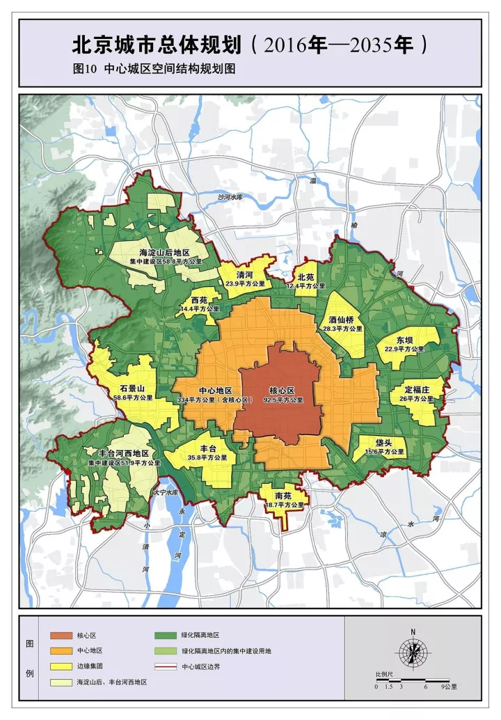 未来20年,北京城市总体规划 (2016年—2035年)