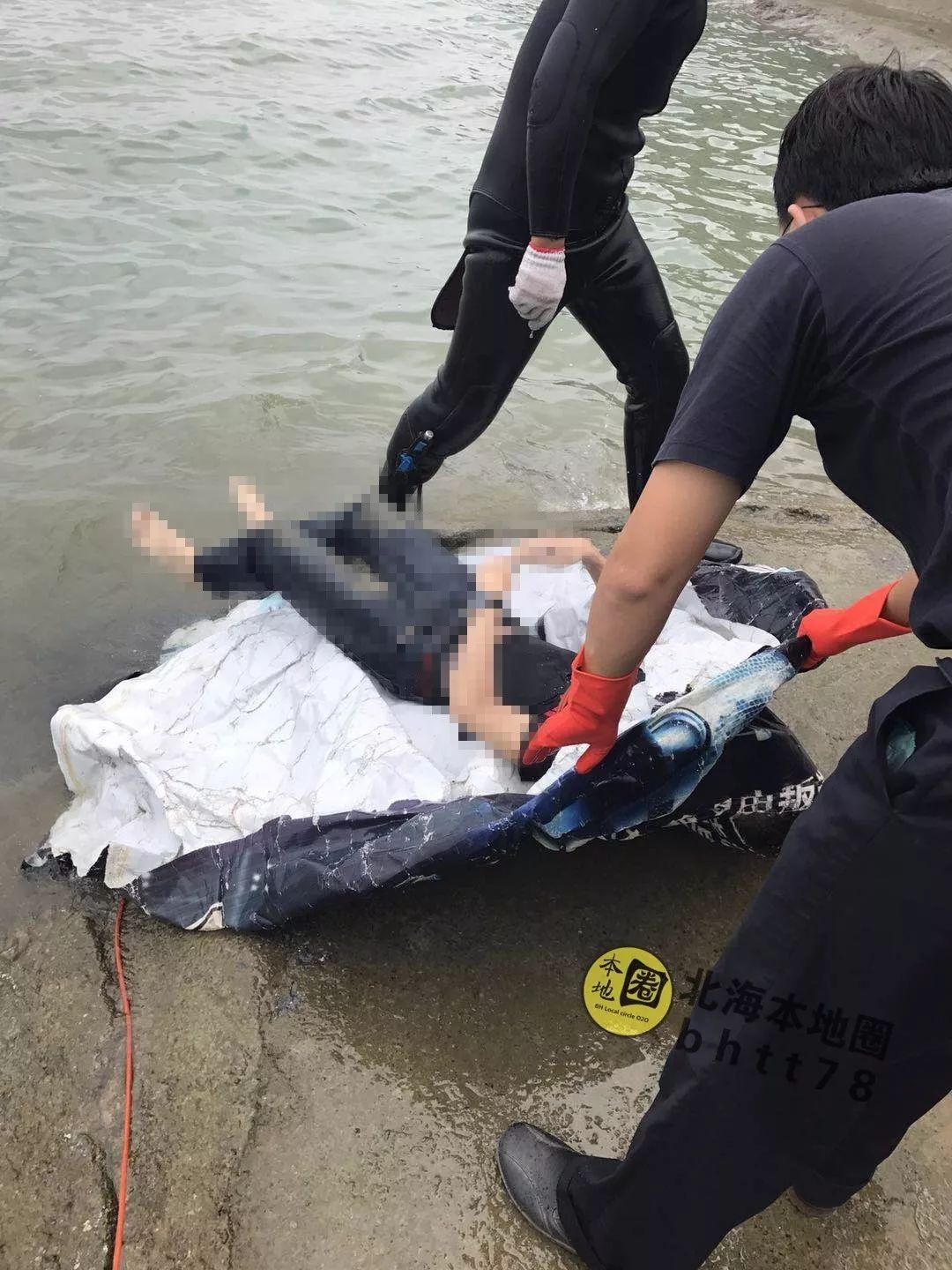 悲剧北海一18岁少女在外沙跳海身亡多图视频