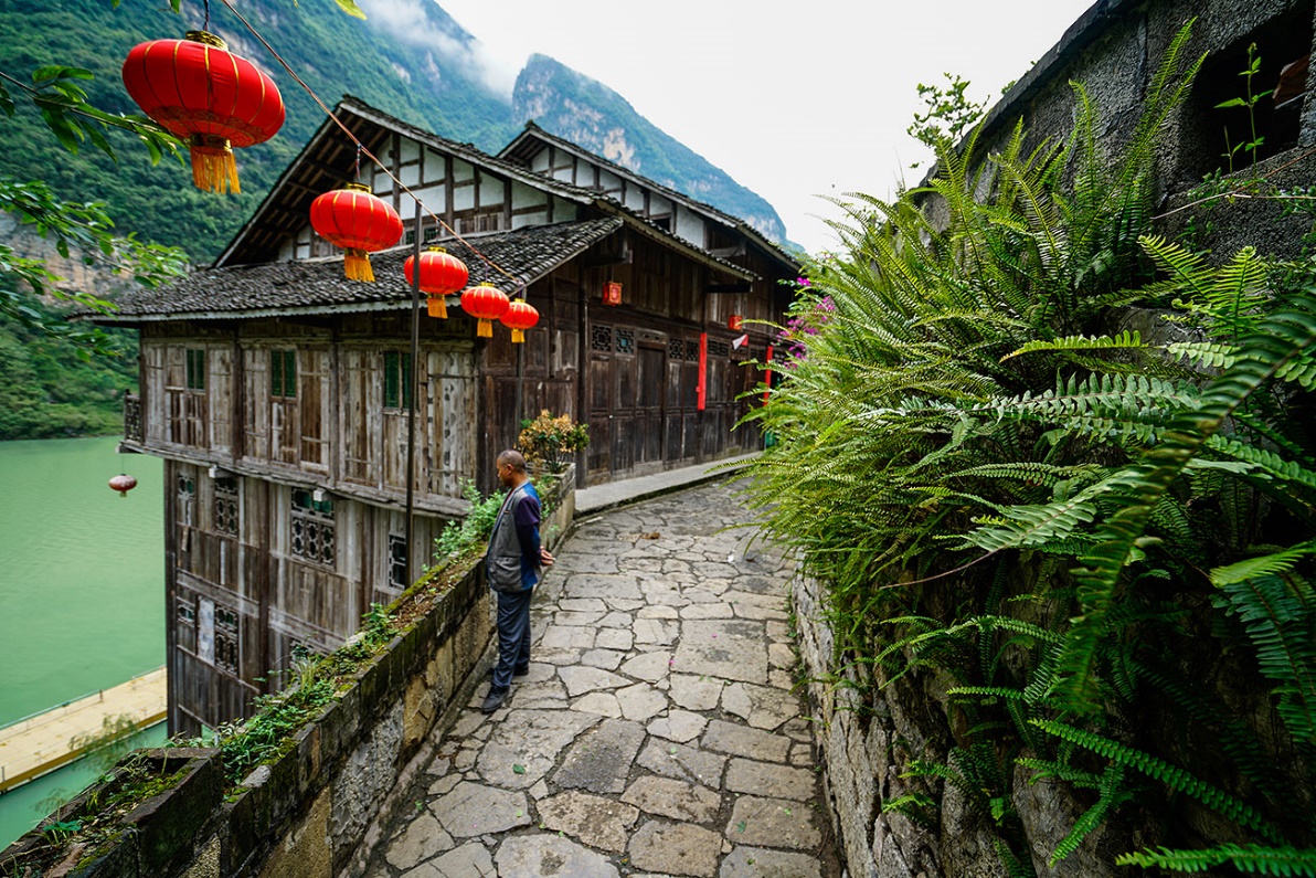 旧龚滩古镇图片图片