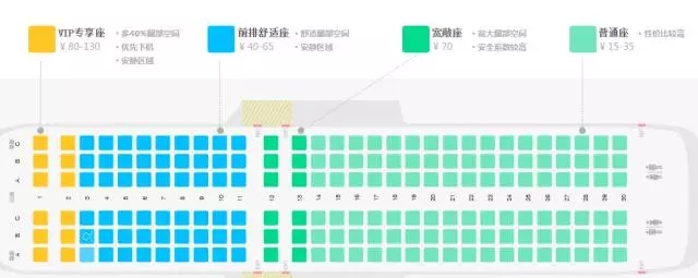 春秋航空商务舱座位图图片