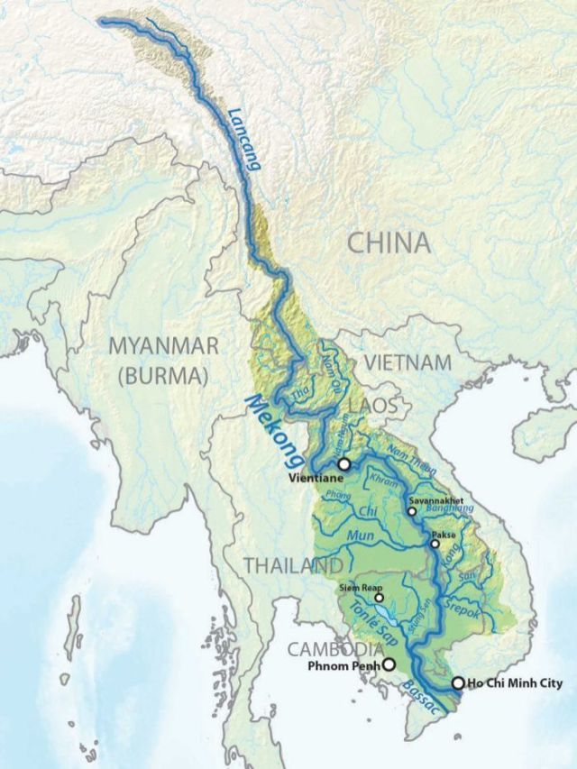 湄公河(mekong river,中国境内部分叫做澜沧江,是东南亚第一大河,流