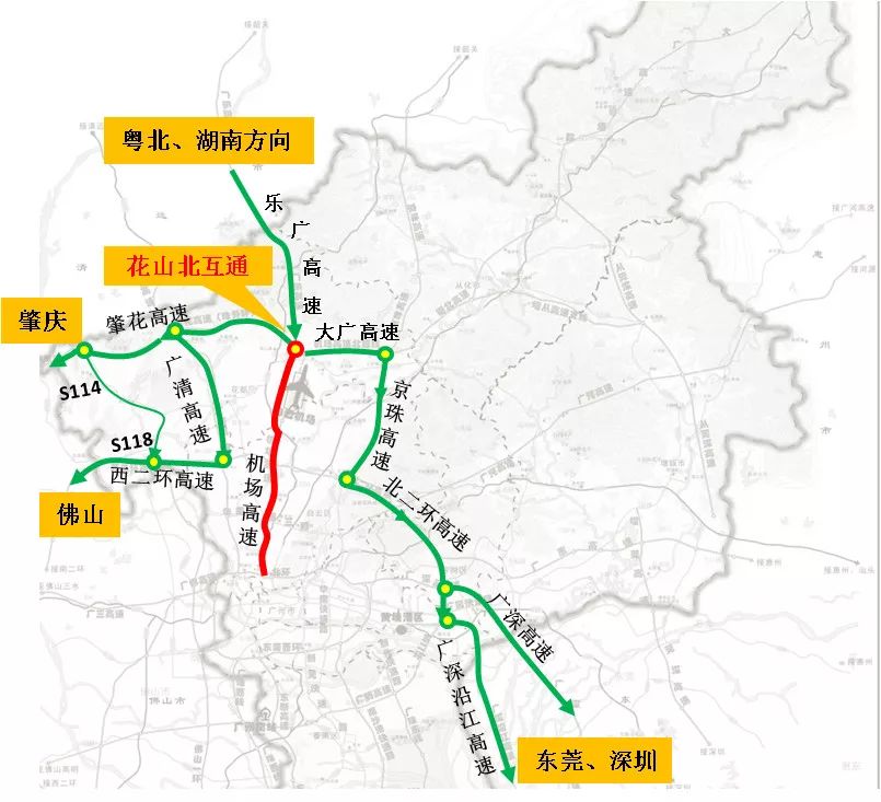 乐广高速路线图全程图片