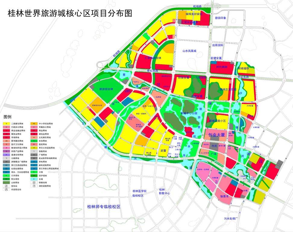 桂林临桂新区规划图图片
