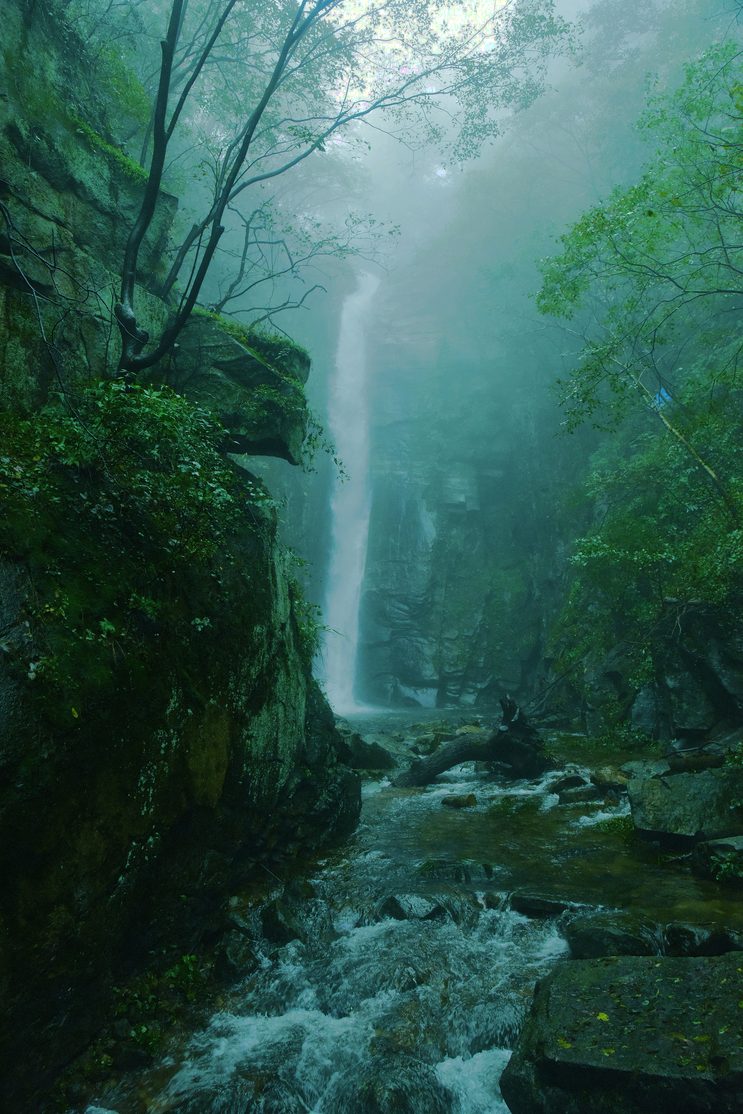 雨后的山景图片