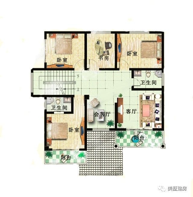 7x15地皮建房设计图图片