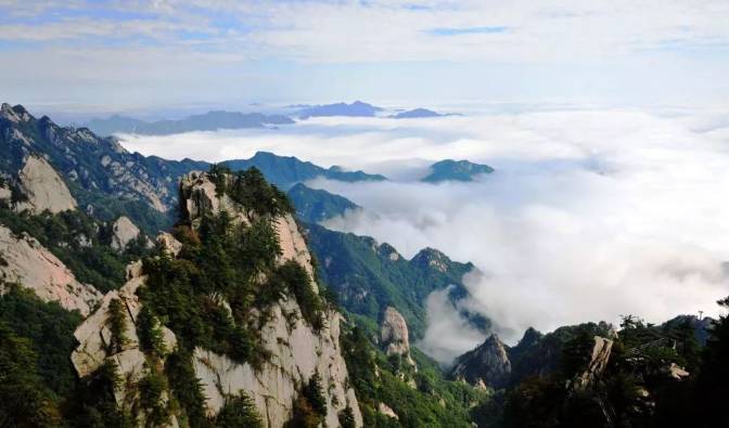 美翻了河南堯山雨後雲海奇觀這才是登山賞景的正確打開方式