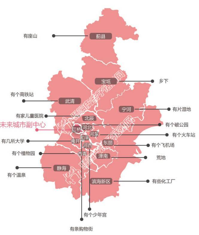 天津红桥区明细地图图片